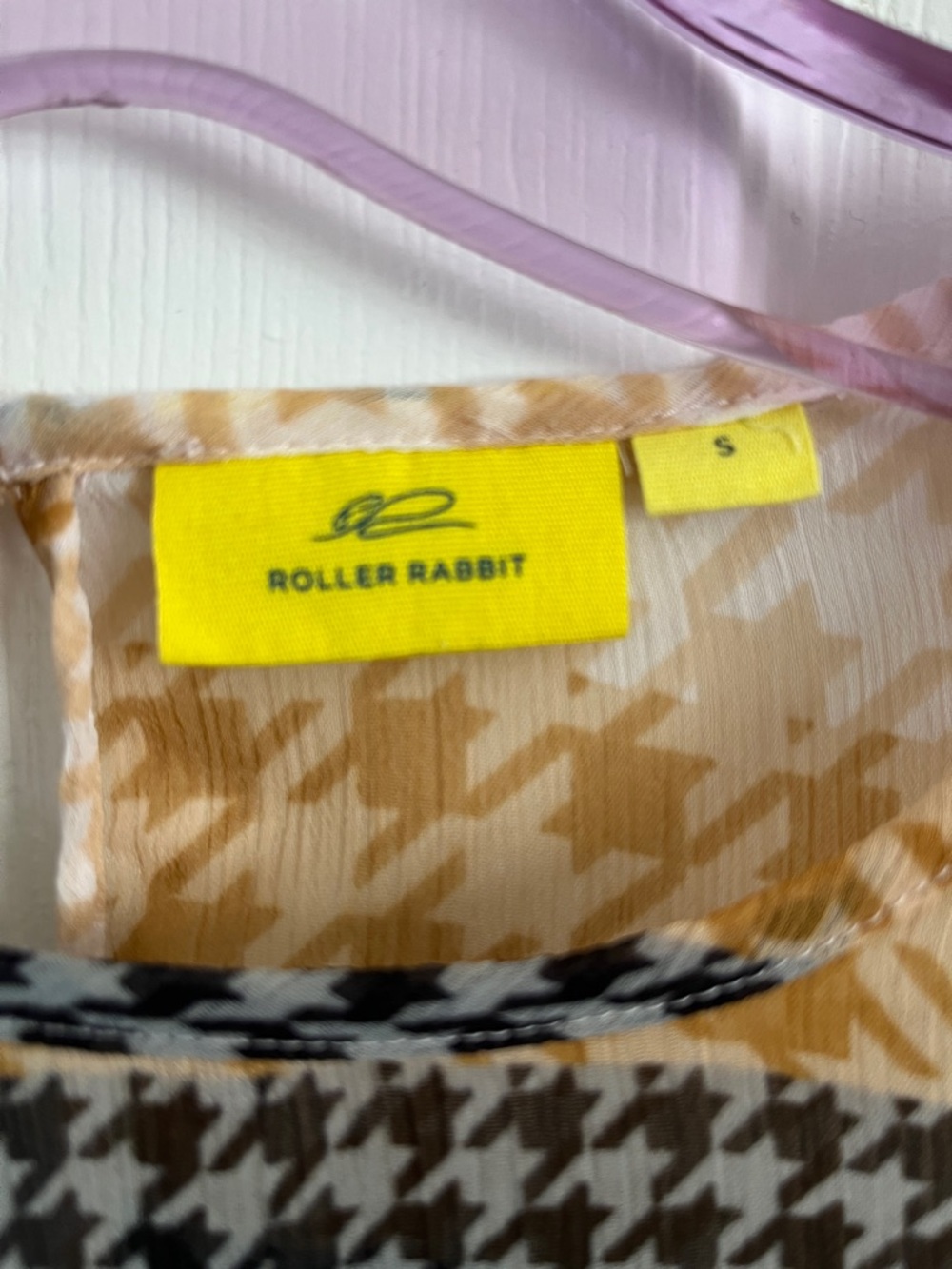 Roller Rabbit Houndstooth Print Top - Picture 2 of 6